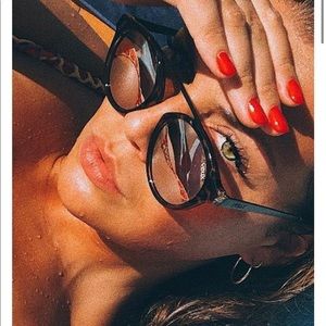 white Fox Veux La Ruche Sunglasses Rose/Brown